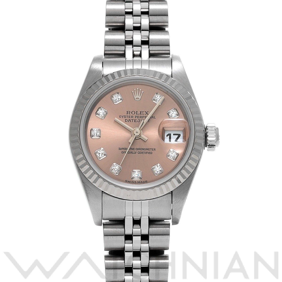 ロレックス デイトジャスト 79174G ピンク/ダイヤモンド レディース 時計 【中古】【wristwatch】