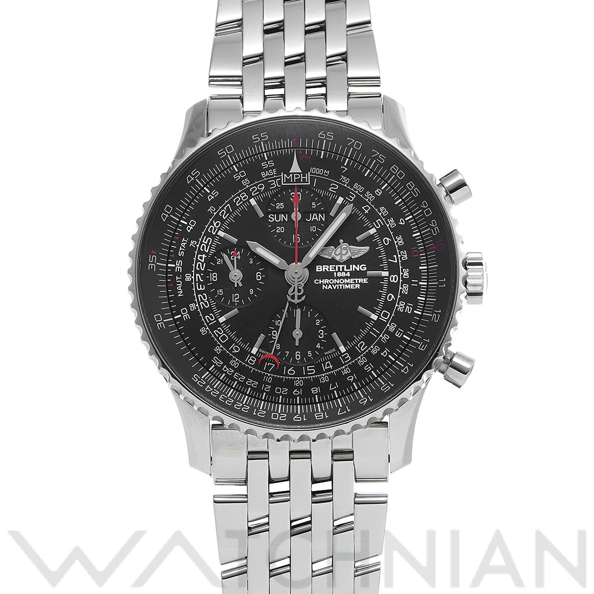 ブライトリング / BREITLING ナビタイマー 1884 A2135024/BE62 ブラック メンズ 時計 【中古】【wristwatch】