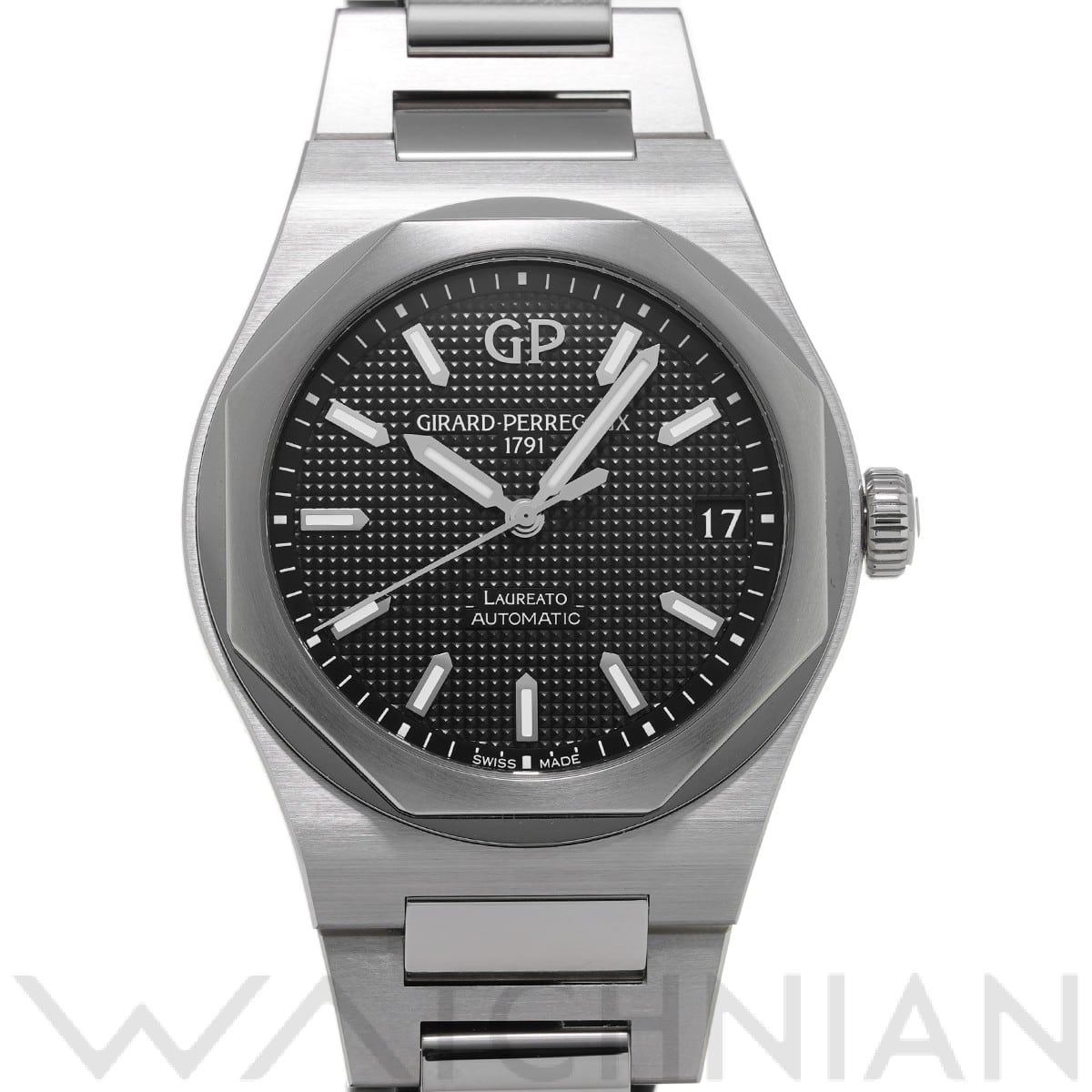 ジラール ペルゴ / GIRARD-PERREGAUX ロレアート 42mm 81010-11-634-11A ブラック メンズ 時計 【中古】【wristwatch】