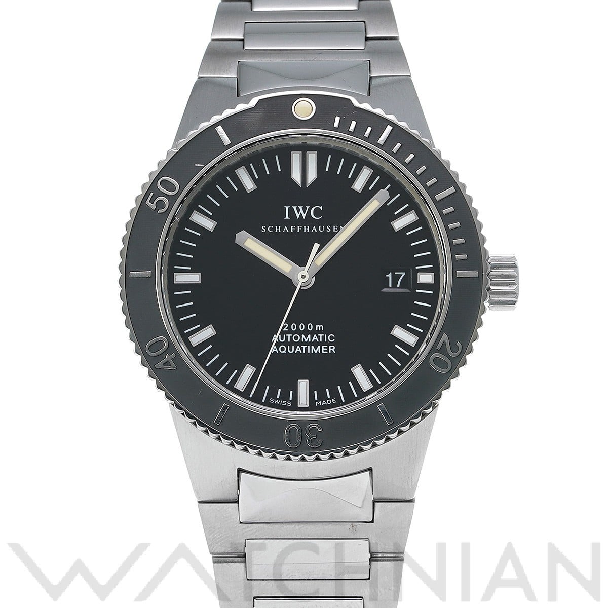 IWC GST アクアタイマー IW353602 ブラック メンズ 時計 【中古】【wristwatch】