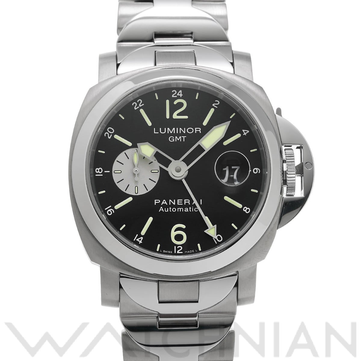 パネライ / PANERAI ルミノール GMT PAM00161 ブラック/シルバー メンズ 時計 【中古】【wristwatch】