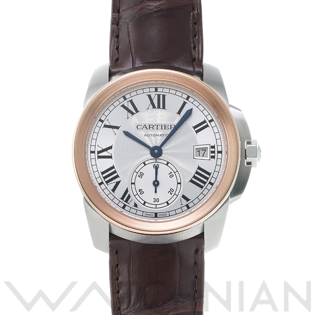 Cartier レザー時計ベルトSWISS MADE - 時計