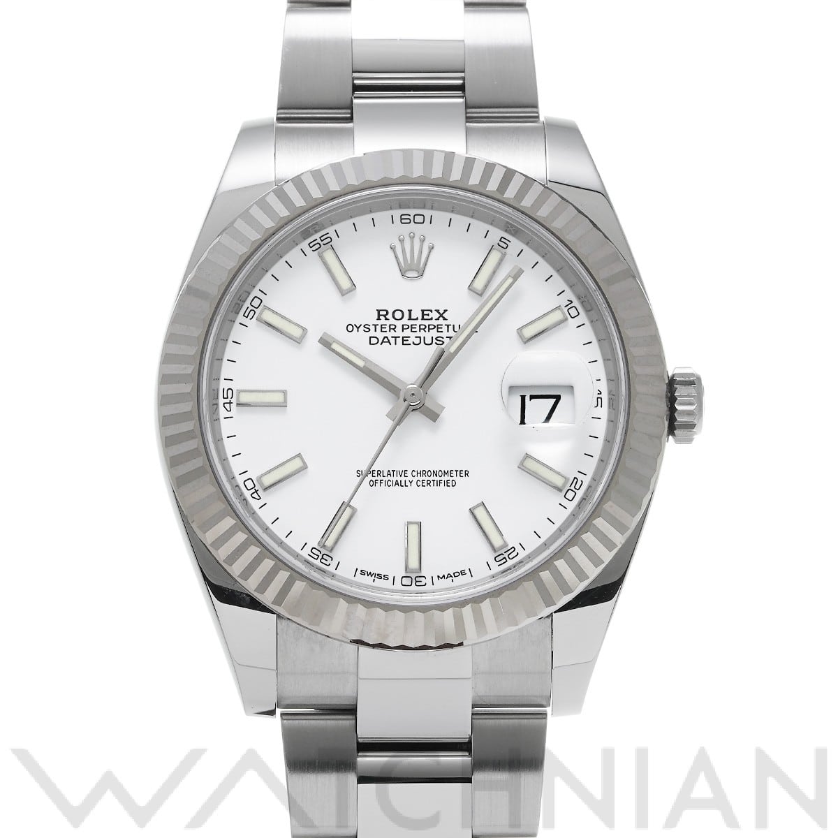 ロレックス デイトジャスト 41 126334 ホワイト メンズ 時計 【中古】【wristwatch】