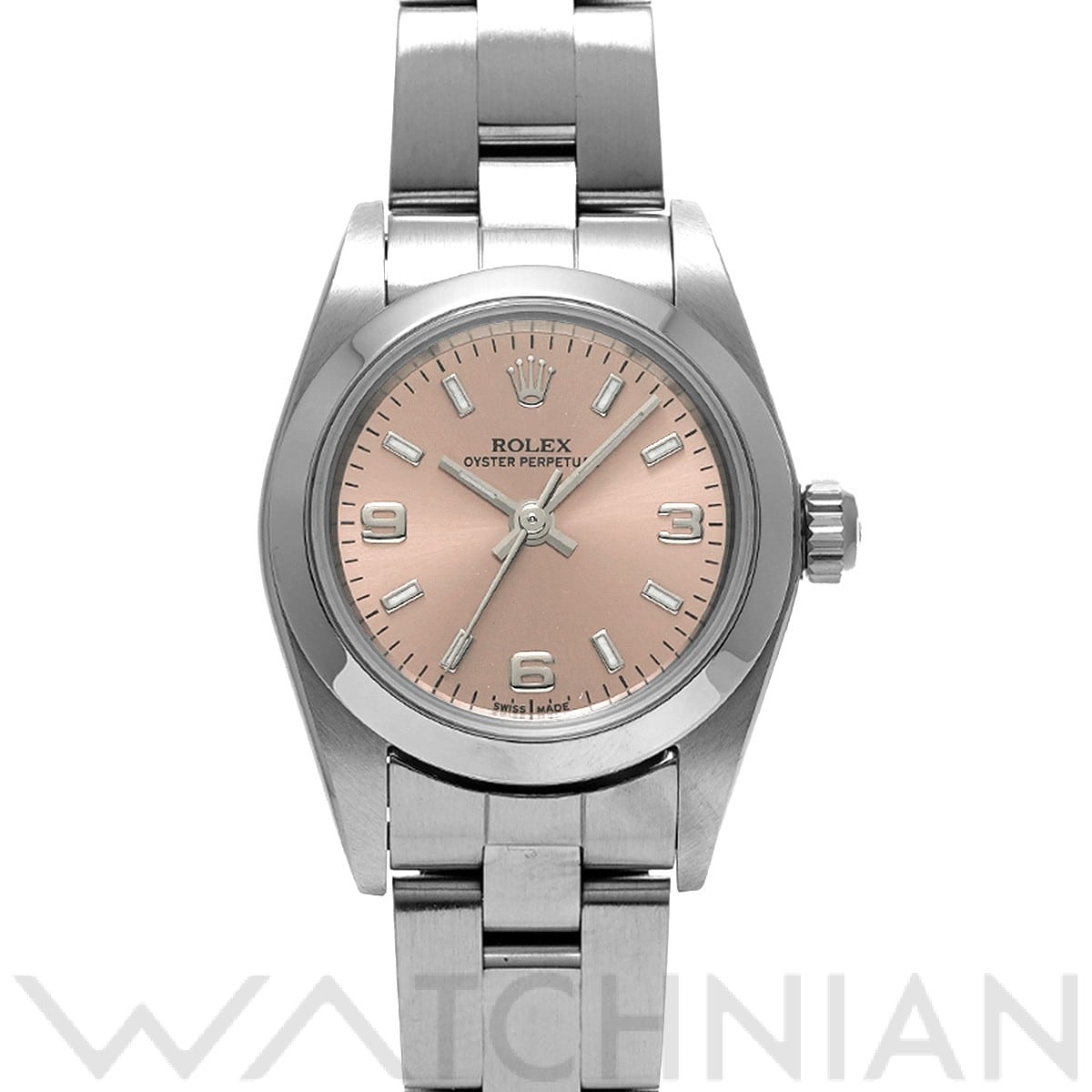 オイスターパーペチュアル 76080 F番(2003年頃製造) ピンク ロレックス ROLEX レディース 【中古】