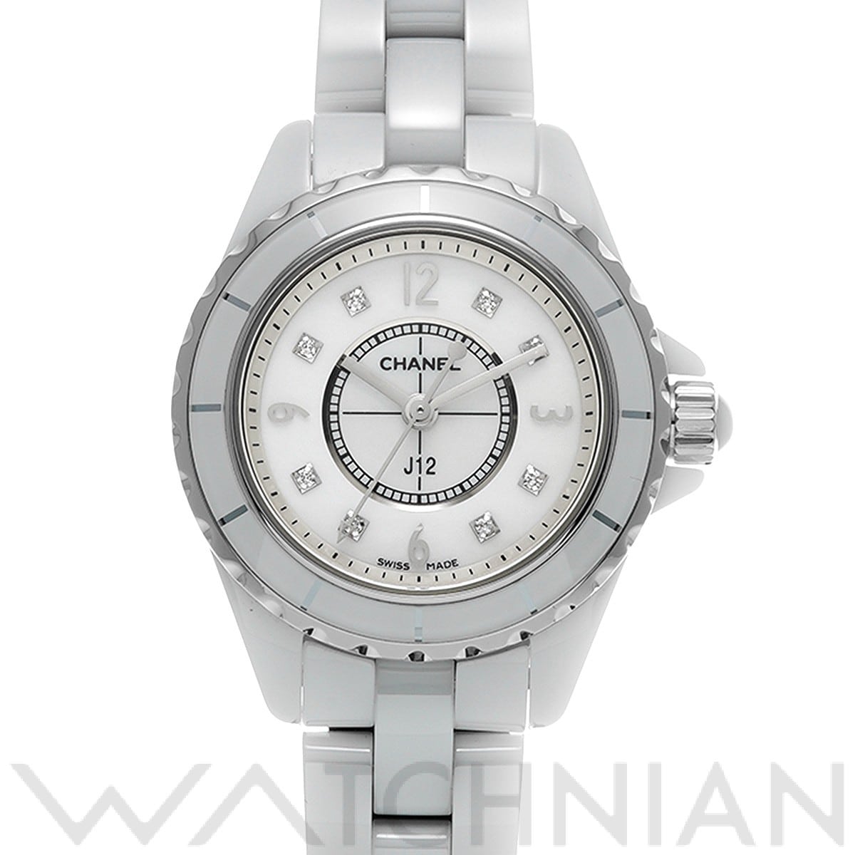 シャネル / CHANEL J12 29MM H2570 ホワイトシェル/ダイヤモンド レディース 時計 【中古】【wristwatch】