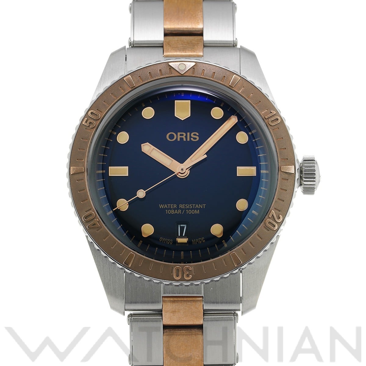 オリス / ORIS ダイバーズ 65 01 733 7707 4355-07 8 20 17 ブルー メンズ 時計 【中古】【wristwatch】