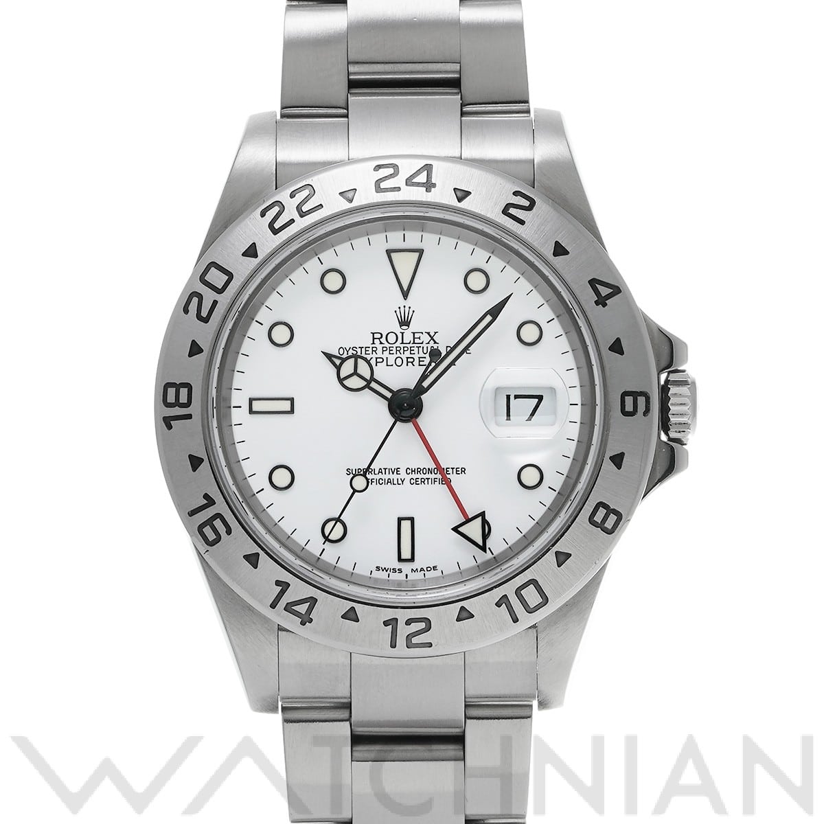 ロレックス エクスプローラーII 16570 ホワイト メンズ 時計 【中古】【wristwatch】