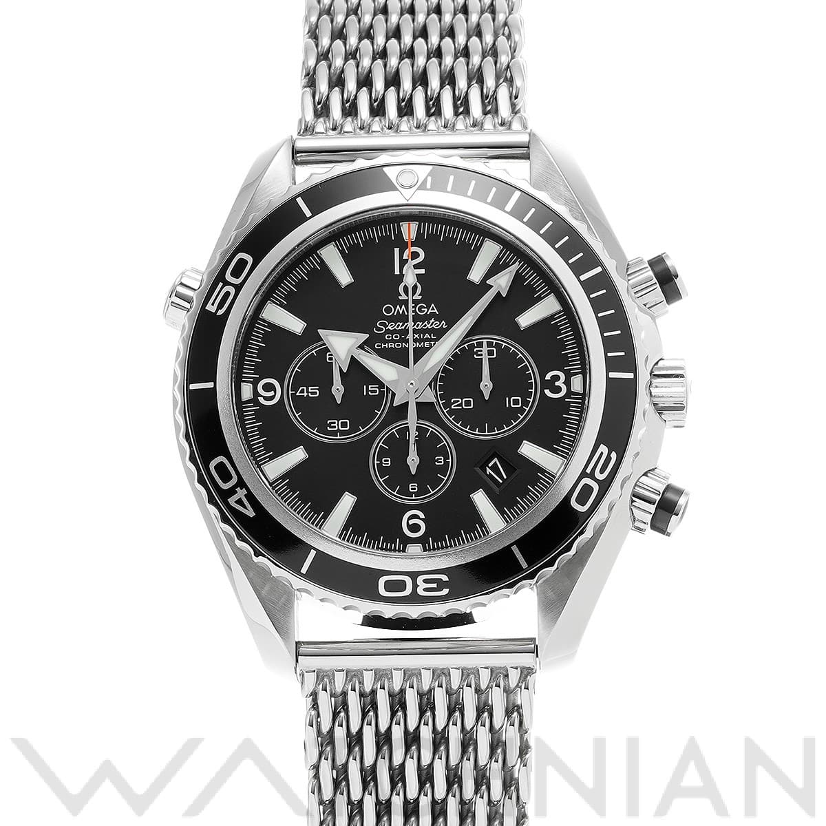 オメガ / OMEGA シーマスター プラネットオーシャン 600 コーアクシャル クロノグラフ 2210.52 ブラック メンズ 時計 【中古】【wristwatch】