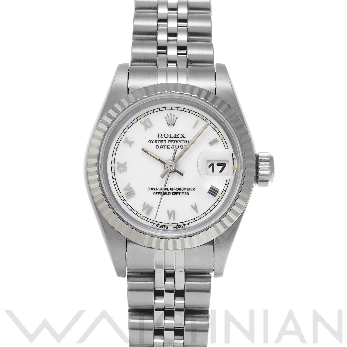 ロレックス デイトジャスト 69174 ホワイト レディース 時計 【中古】【wristwatch】