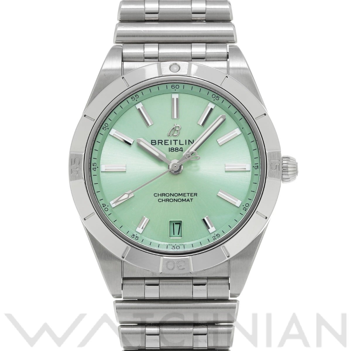 ブライトリング / BREITLING クロノマット オートマチック 36 A10380101L1A1 ミントグリーン ユニセックス 時計 【中古】【wristwatch】