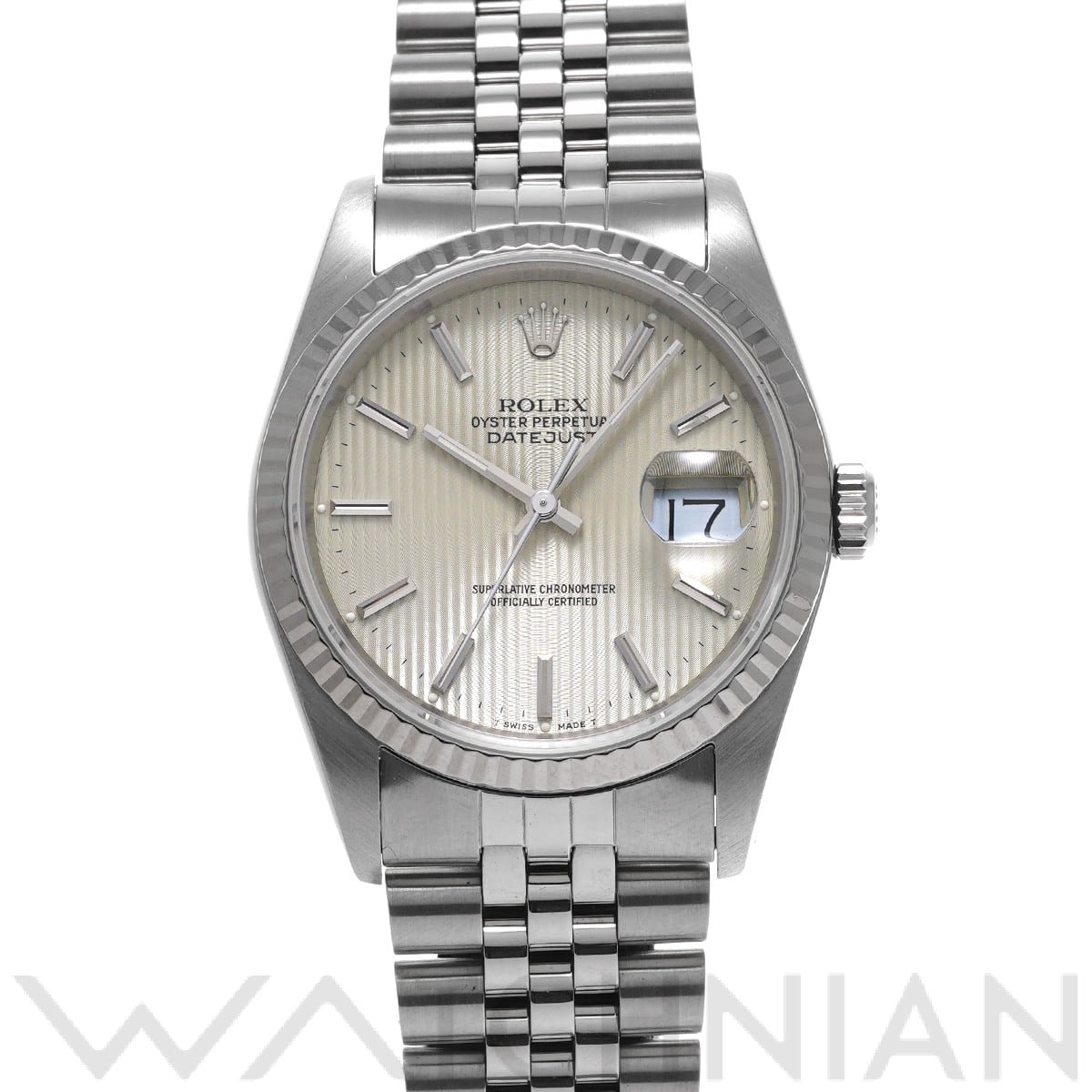 ロレックス デイトジャスト 16234 シルバータペストリー メンズ 時計 【中古】【wristwatch】