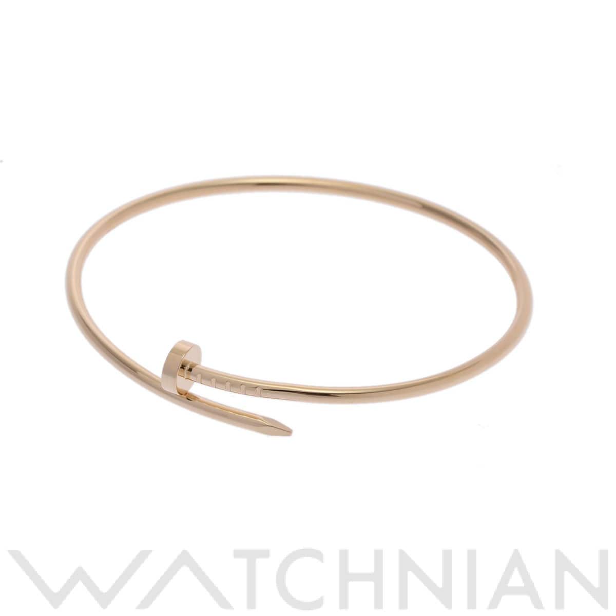 カルティエ ジュストアングル ブレスレット SM #18 ゴールド K18イエローゴールド YG レディース ジュエリー 【中古】【jewelry】