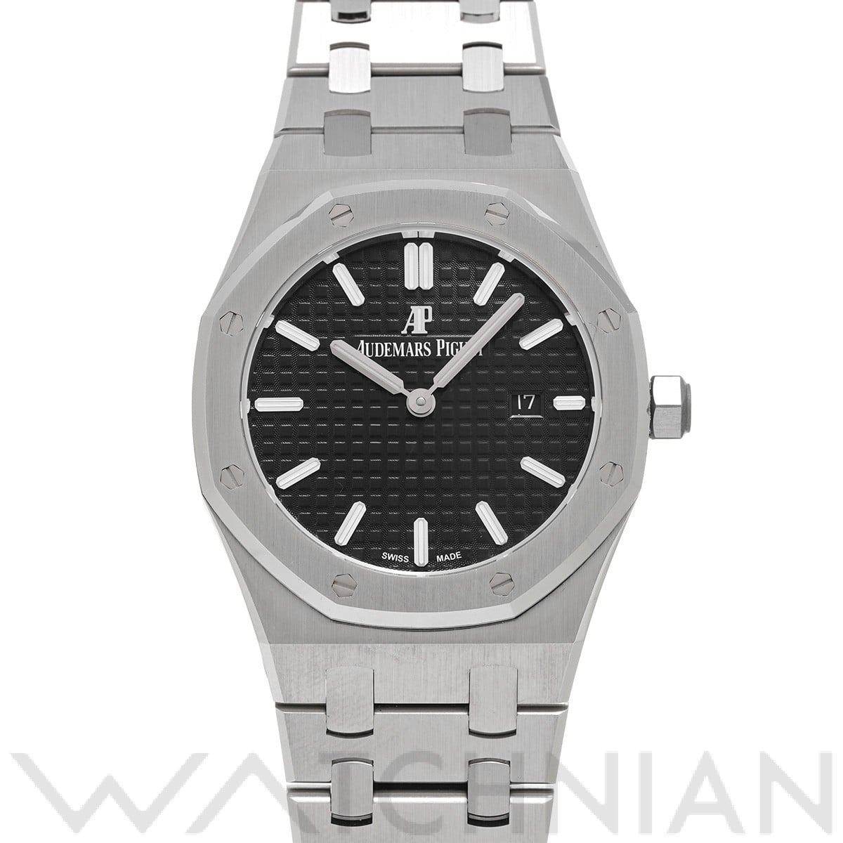 オーデマ ピゲ ロイヤルオーク クォーツ 67650ST.OO.1261ST.01 ブラック レディース 時計 【中古】【wristwatch】