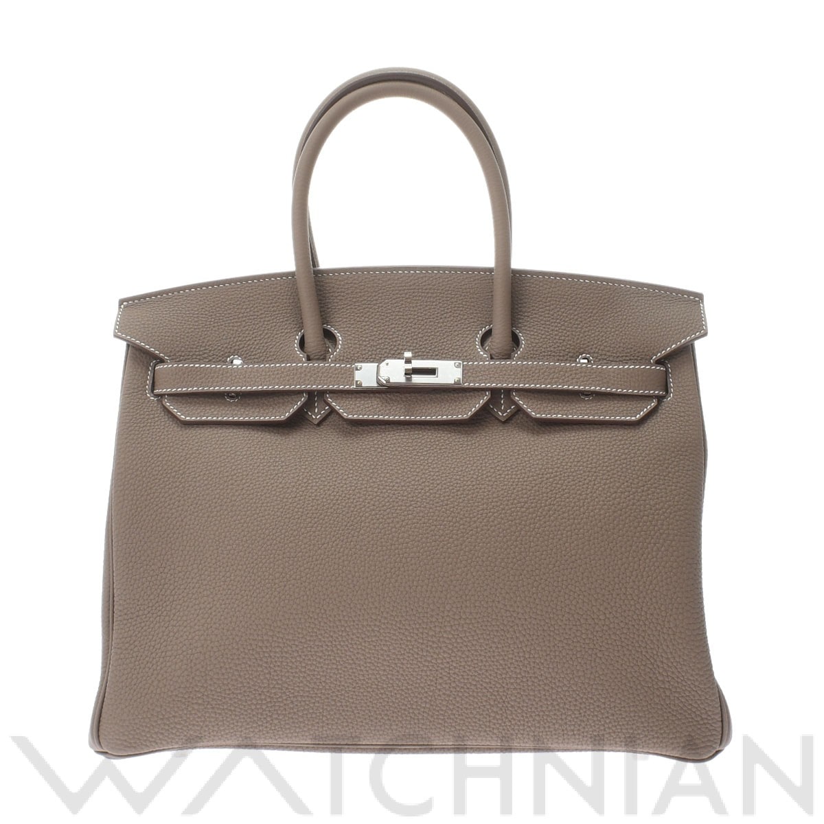 エルメス / HERMES バーキン 35 エトゥープ/パラジウム金具 トゴ ユニセックス バッグ 【未使用】【bag】