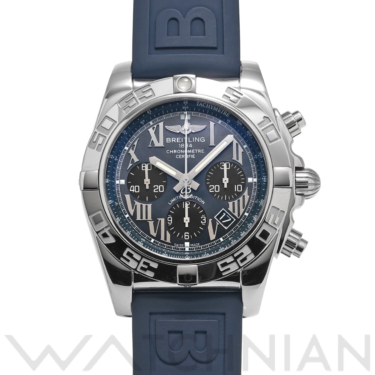 クロノマット 44  AB01111A/BG64 ブルーシェル/ブラック ブライトリング BREITLING メンズ 【中古】