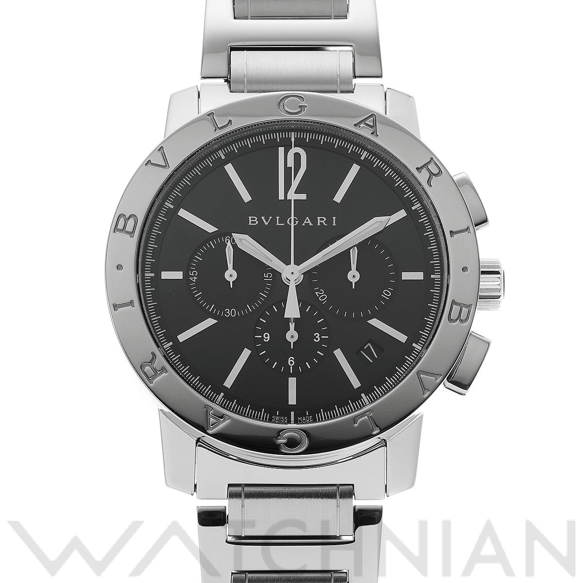 ブルガリ / BVLGARI ブルガリブルガリ クロノグラフ BB41SCH ブラック メンズ 時計 【中古】【wristwatch】