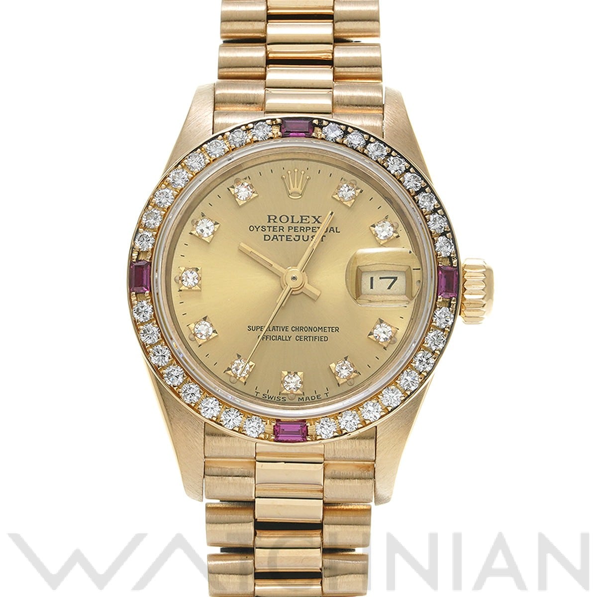 デイトジャスト 69068G E番(1990年頃製造) シャンパン/ダイヤモンド ロレックス ROLEX レディース 【中古】