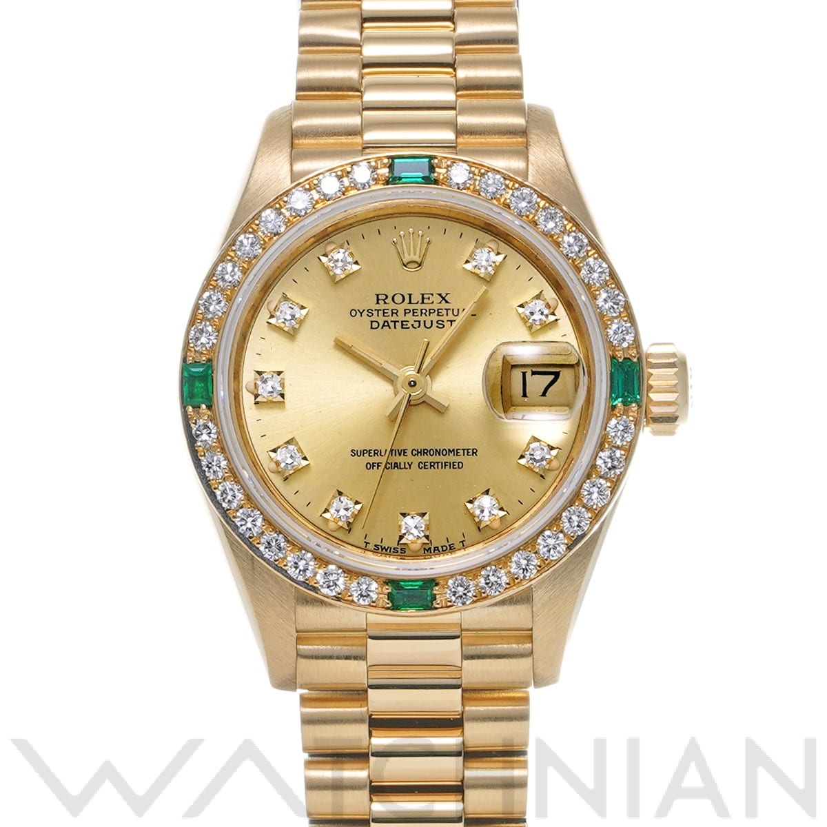ロレックス / ROLEX デイトジャスト 69078G シャンパン/ダイヤモンド レディース 時計 【中古】【wristwatch】