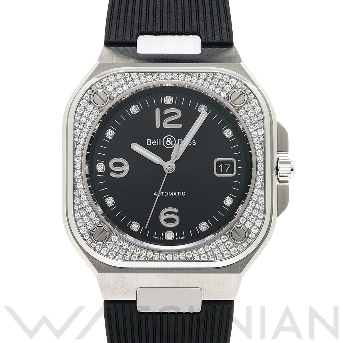 BR 05 ダイヤモンド BR05A-BL-STFLD/SRB ブラック/ダイヤモンド ベル＆ロス Bell & Ross メンズ 【中古】