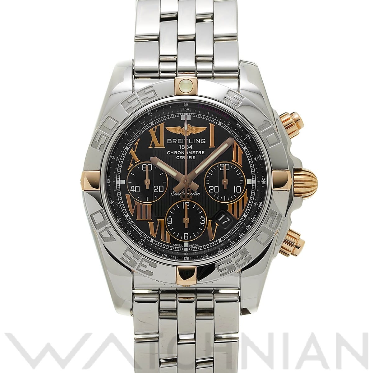 ブライトリング / BREITLING クロノマット 44 B011B57PA ブラック メンズ 時計 【中古】【wristwatch】