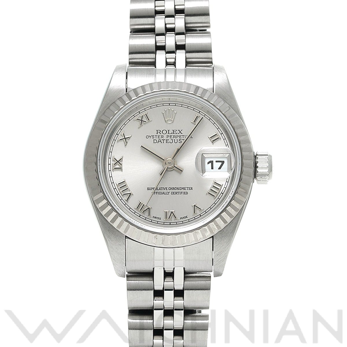 ロレックス デイトジャスト 69174 グレー レディース 時計 【中古】【wristwatch】