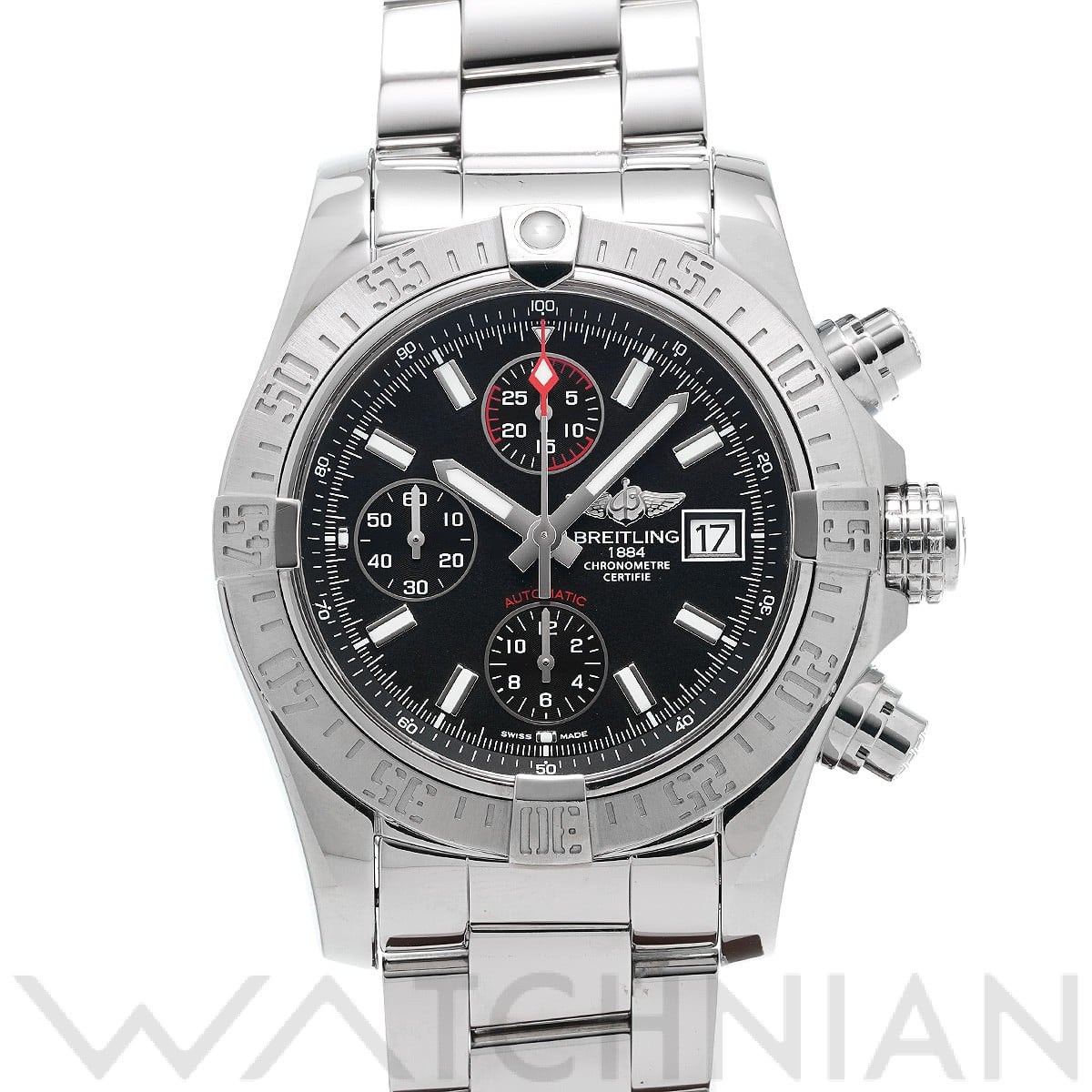 ブライトリング / BREITLING アベンジャー II A1338111/BC32 ブラック メンズ 時計 【中古】【wristwatch】
