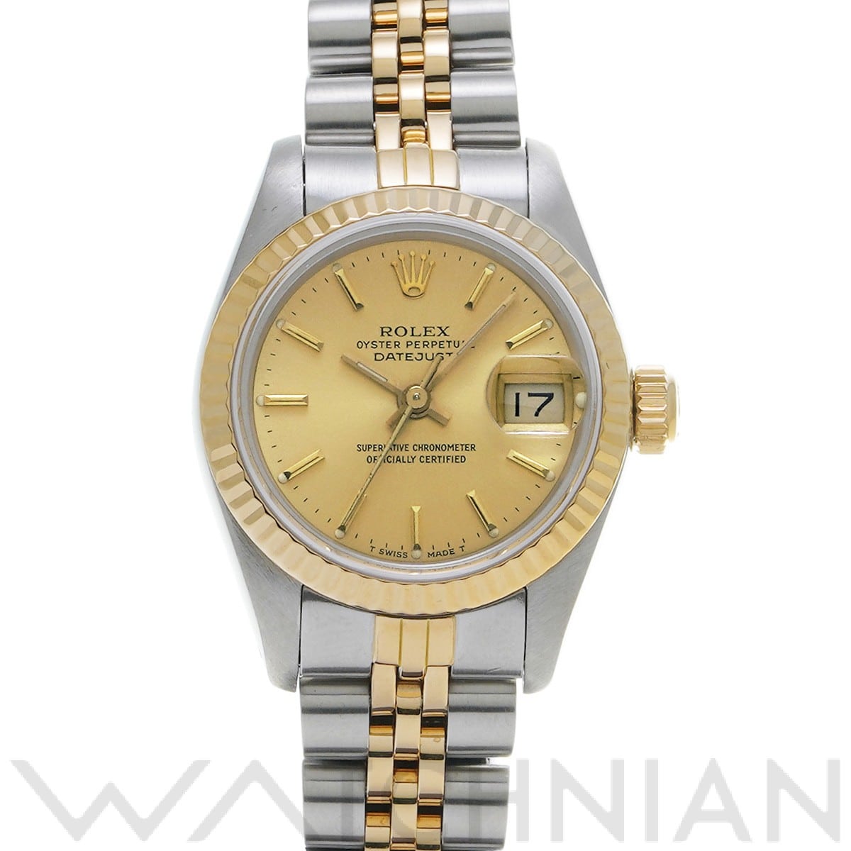 ロレックス デイトジャスト 69173 シャンパン レディース 時計 【中古】【wristwatch】