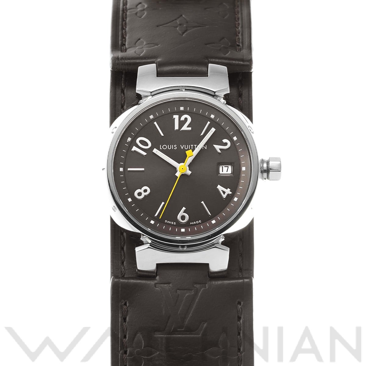 ルイ ヴィトン タンブール Q1211 ブラウン レディース 時計 【中古】【wristwatch】