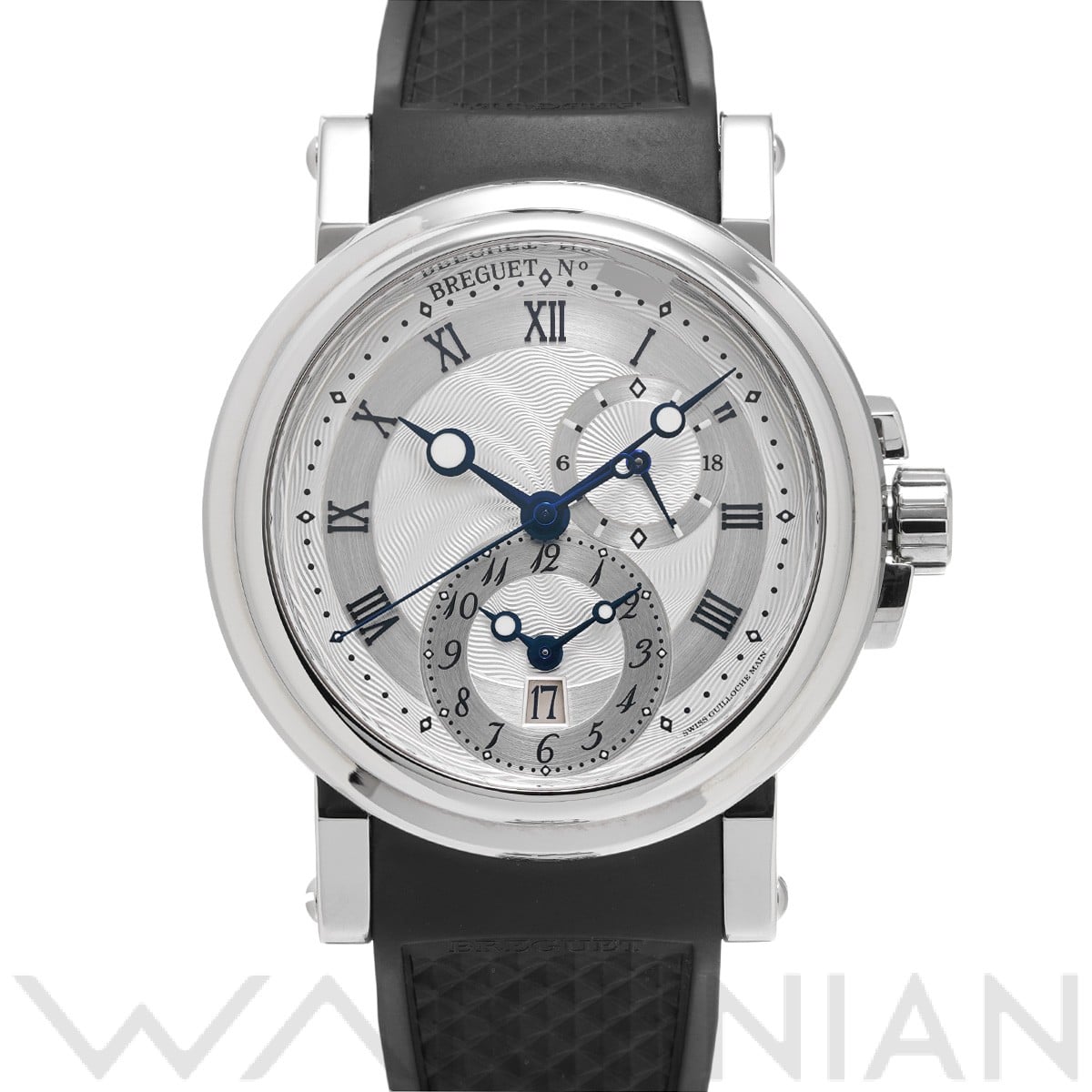 マリーン GMT 5857ST/12/5ZU シルバー ブレゲ Breguet メンズ 【中古】