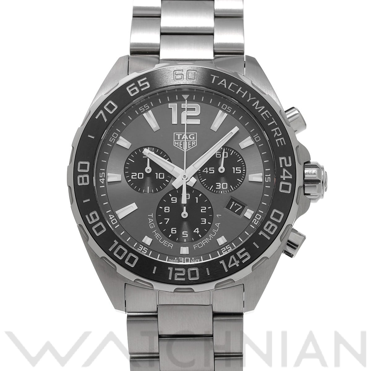 タグ ホイヤー / TAG HEUER フォーミュラ1 クォーツ クロノグラフ CAZ1011.BA0842 グレー/ブラック メンズ 時計 【中古】【wristwatch】