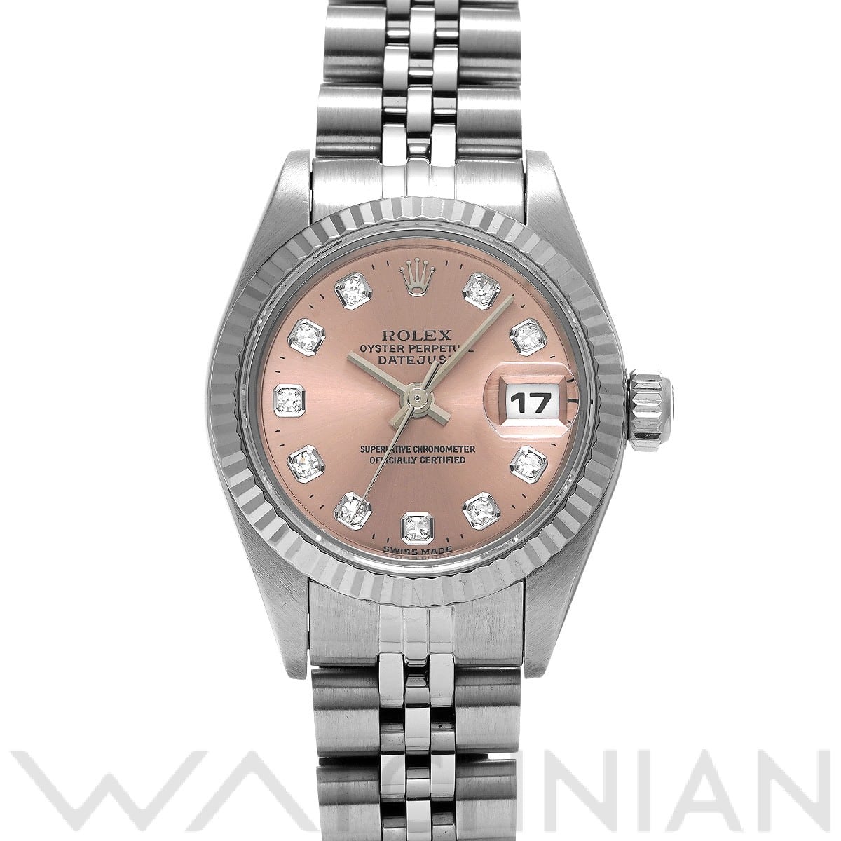 デイトジャスト 69174G U番(1998年頃製造) ピンク/ダイヤモンド ロレックス ROLEX レディース 【中古】