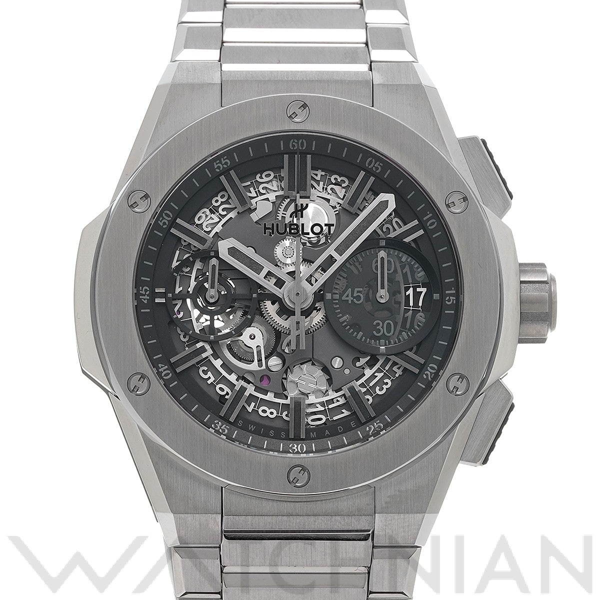 ウブロ / HUBLOT ビッグバン インテグレーテッド ヨシダ スペシャルエディション 451.NX.1140.NX.YOS マットブラックスケルトン メンズ 時計 【中古】【wristwatch】