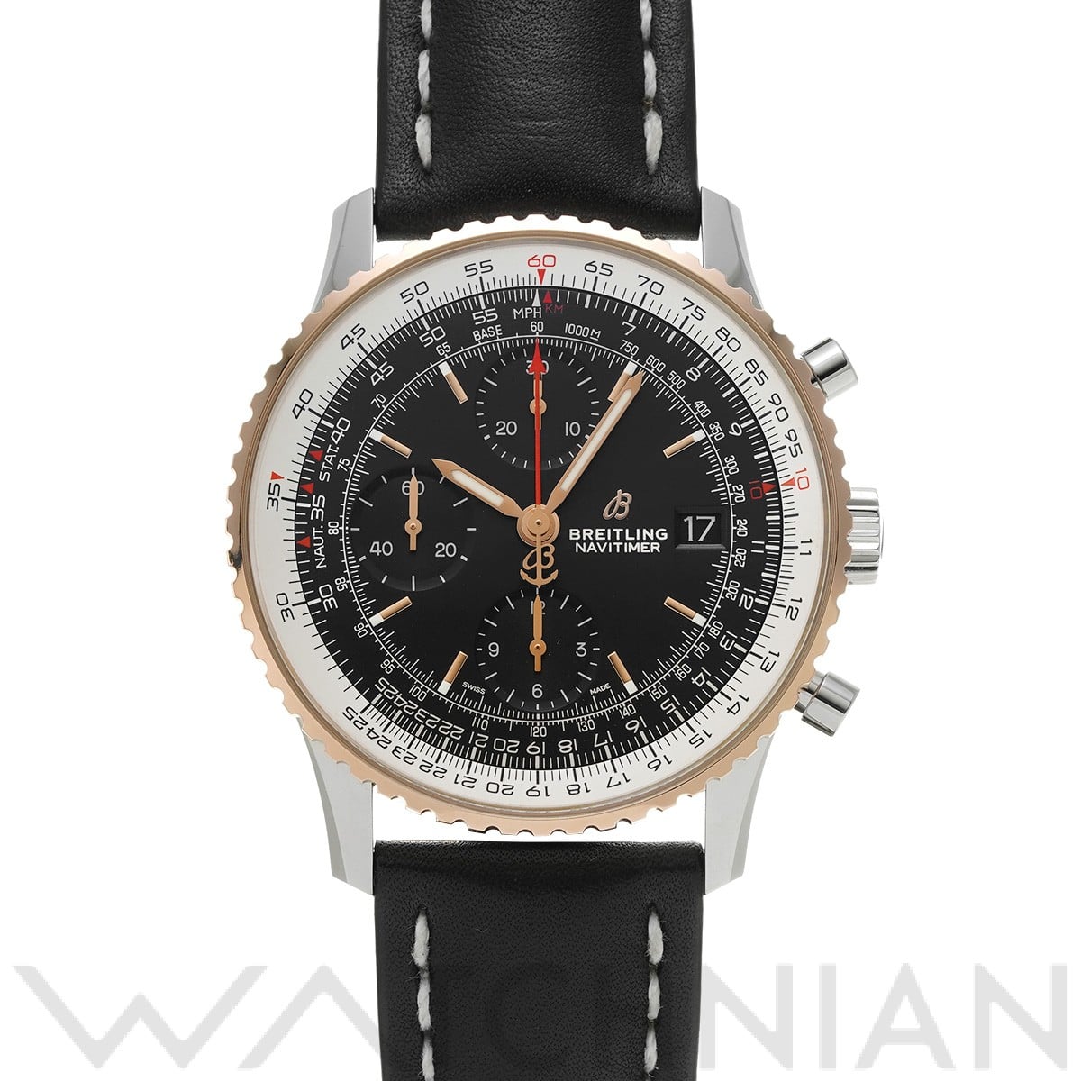 ナビタイマー クロノグラフ 41 U13324211B1X1 ブラック/シルバー ブライトリング BREITLING メンズ 【中古】