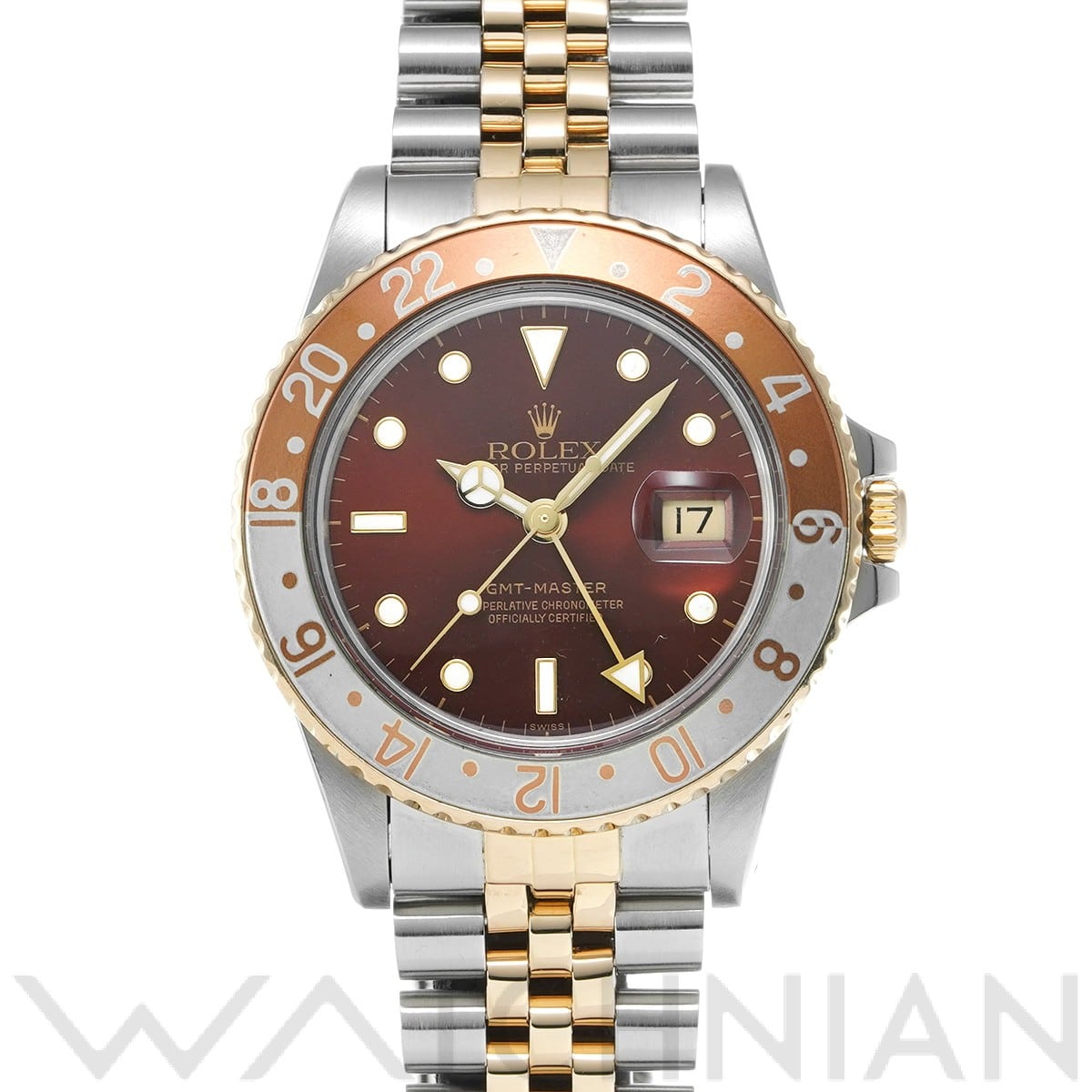 GMTマスター 16753 90番台(1985年頃製造) ブラウン ロレックス ROLEX メンズ 【中古】