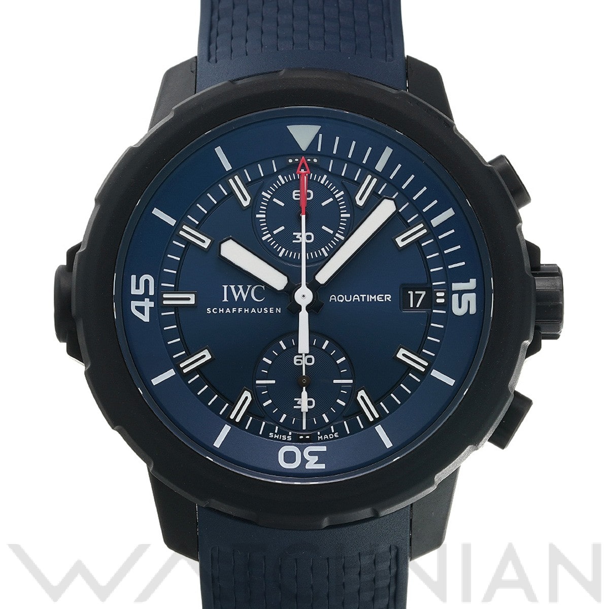 IWC アクアタイマー クロノグラフ ローレウス スポーツ フォー グッド IW379507 ブルー メンズ 時計 【中古】【wristwatch】
