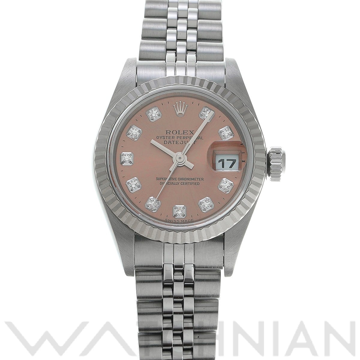 ロレックス デイトジャスト 79174G ピンク/ダイヤモンド レディース 時計 【中古】【wristwatch】