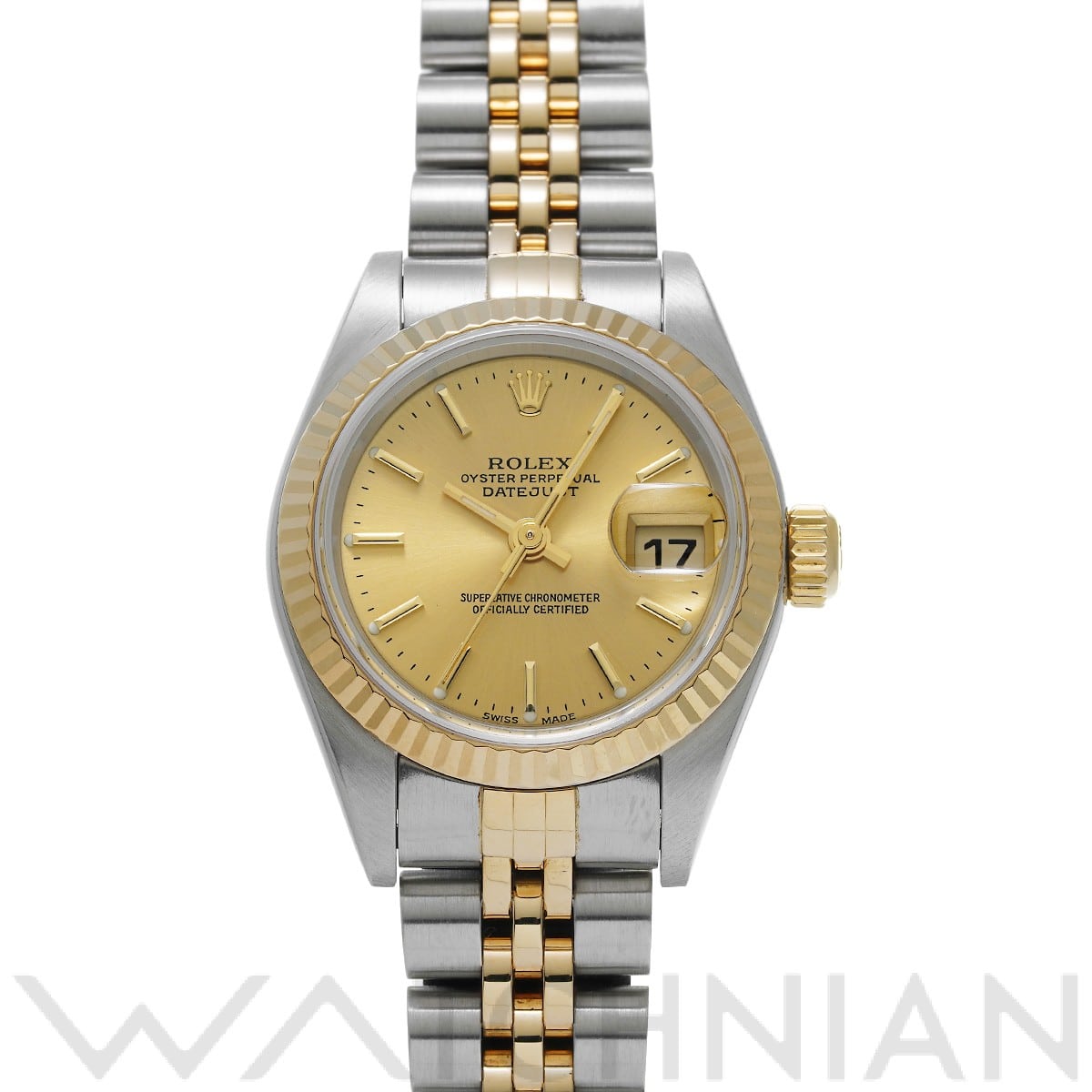 ロレックス デイトジャスト 79173 シャンパン レディース 時計 【中古】【wristwatch】