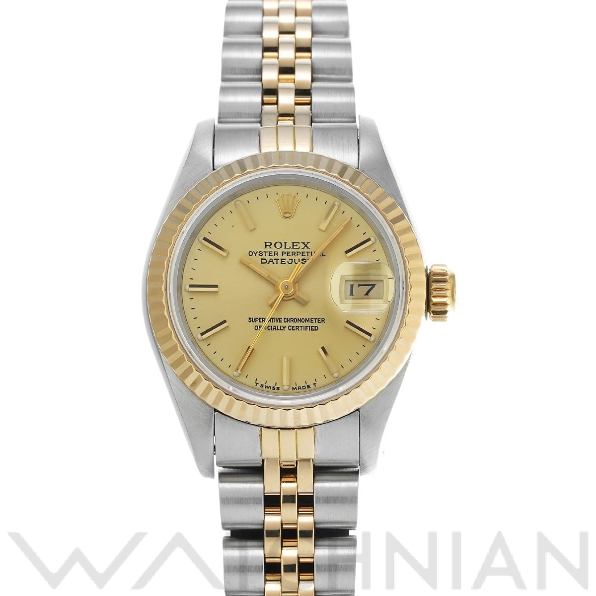 ロレックス デイトジャスト 69173 シャンパン レディース 時計 【中古】【wristwatch】