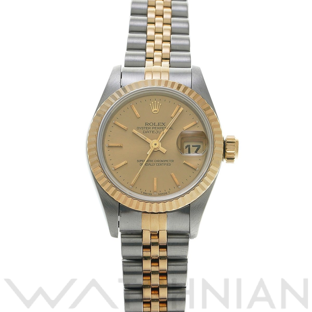 ロレックス デイトジャスト 69173 シャンパン レディース 時計 【中古】【wristwatch】