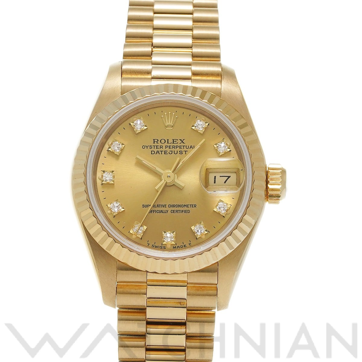 ロレックス / ROLEX デイトジャスト 69178G シャンパン/ダイヤモンド レディース 時計 【中古】【wristwatch】