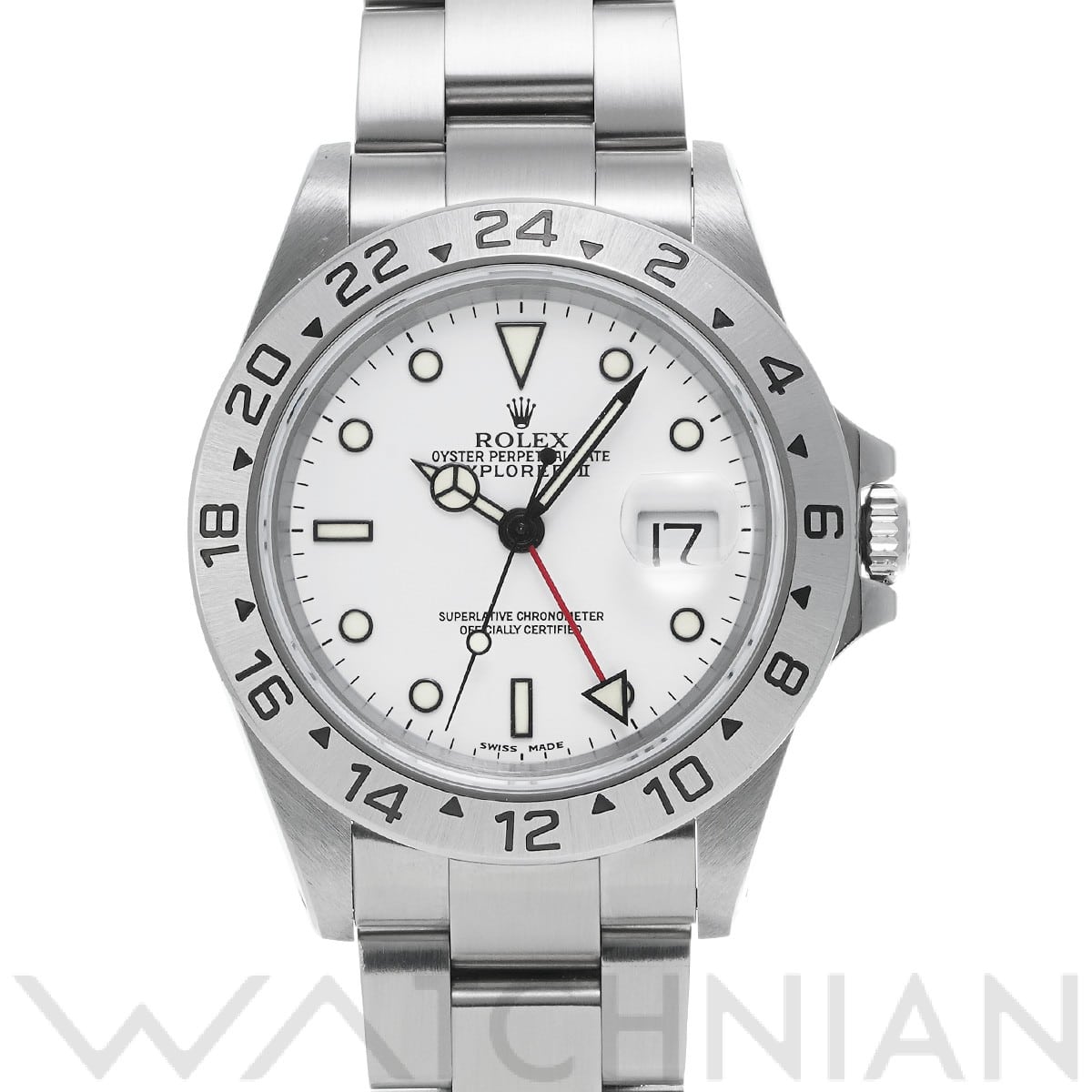 ロレックス エクスプローラーII 16570 ホワイト メンズ 時計 【中古】【wristwatch】