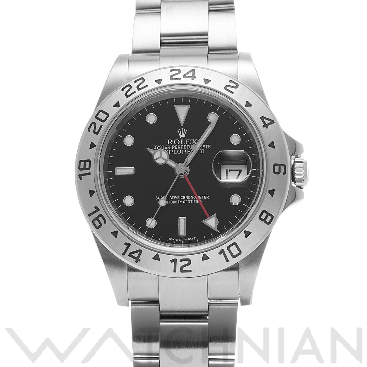 ロレックス エクスプローラーII 16570 ブラック メンズ 時計 【中古】【wristwatch】