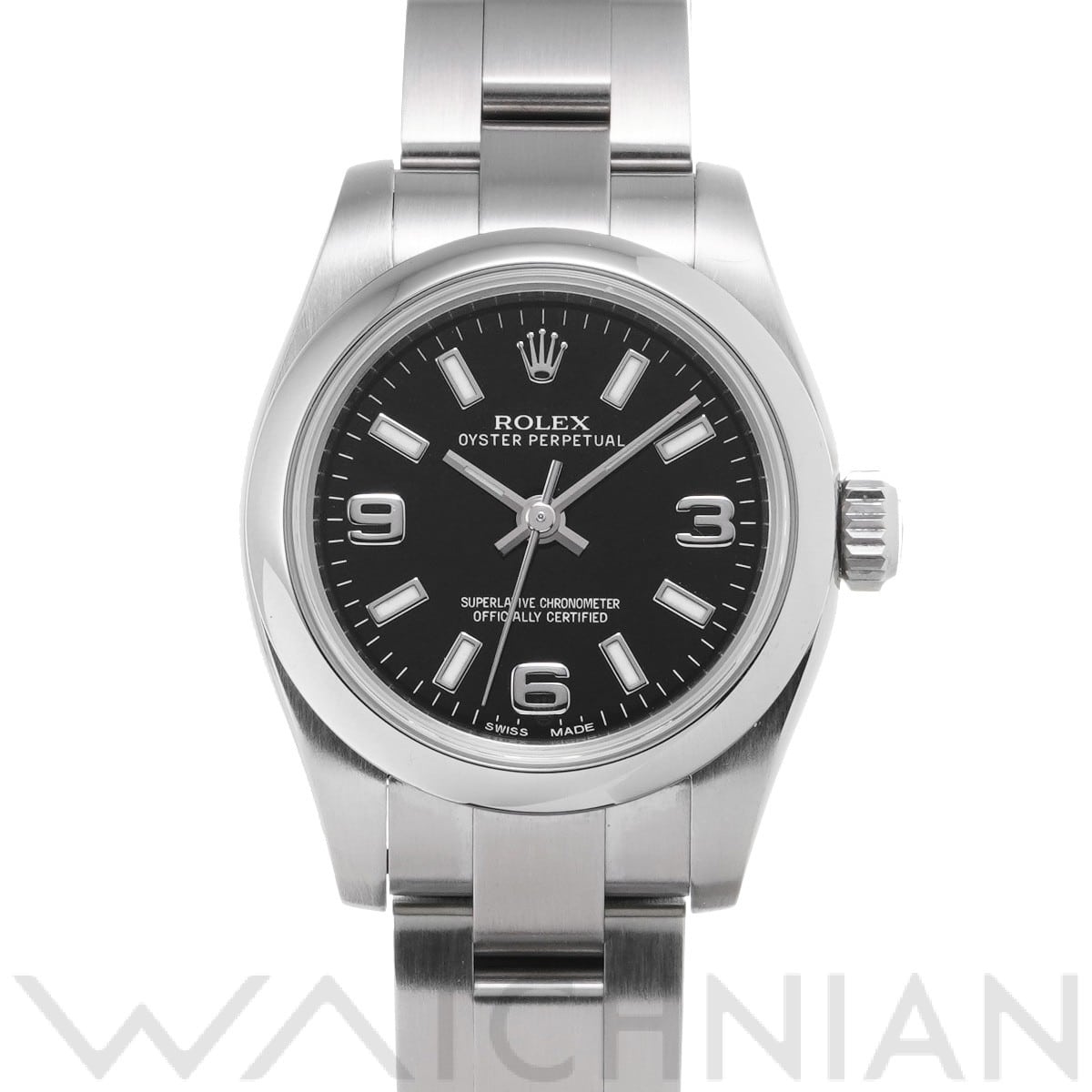 オイスターパーペチュアル 26 176200 ランダムシリアル ブラック ロレックス ROLEX レディース 【中古】