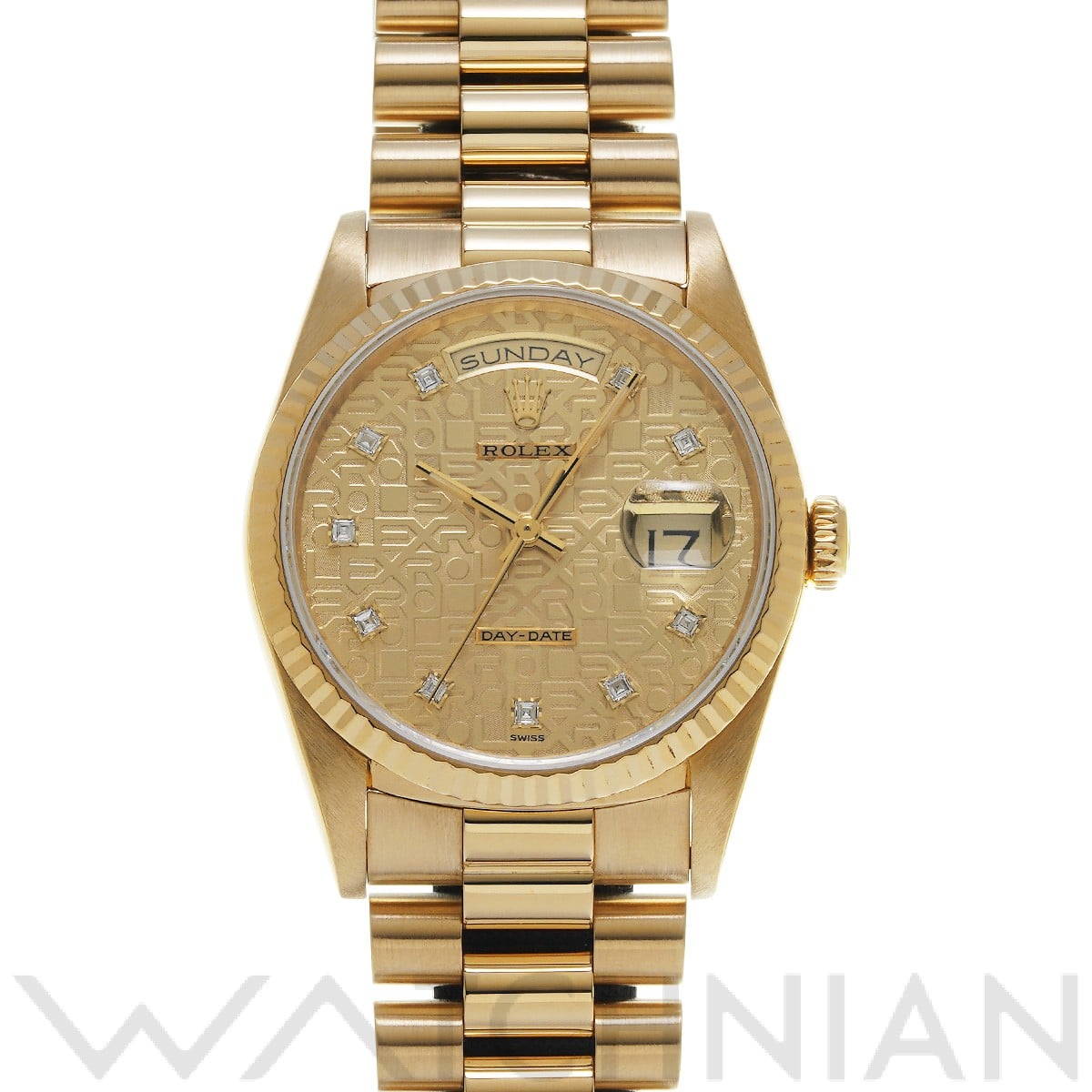 ロレックス / ROLEX デイデイト 18238G シャンパンコンピュータ/ダイヤモンド メンズ 時計 【中古】【wristwatch】