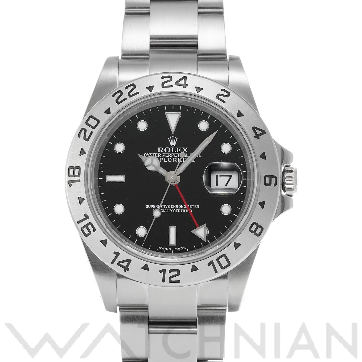 ロレックス エクスプローラーII 16570 ブラック メンズ 時計 【中古】【wristwatch】