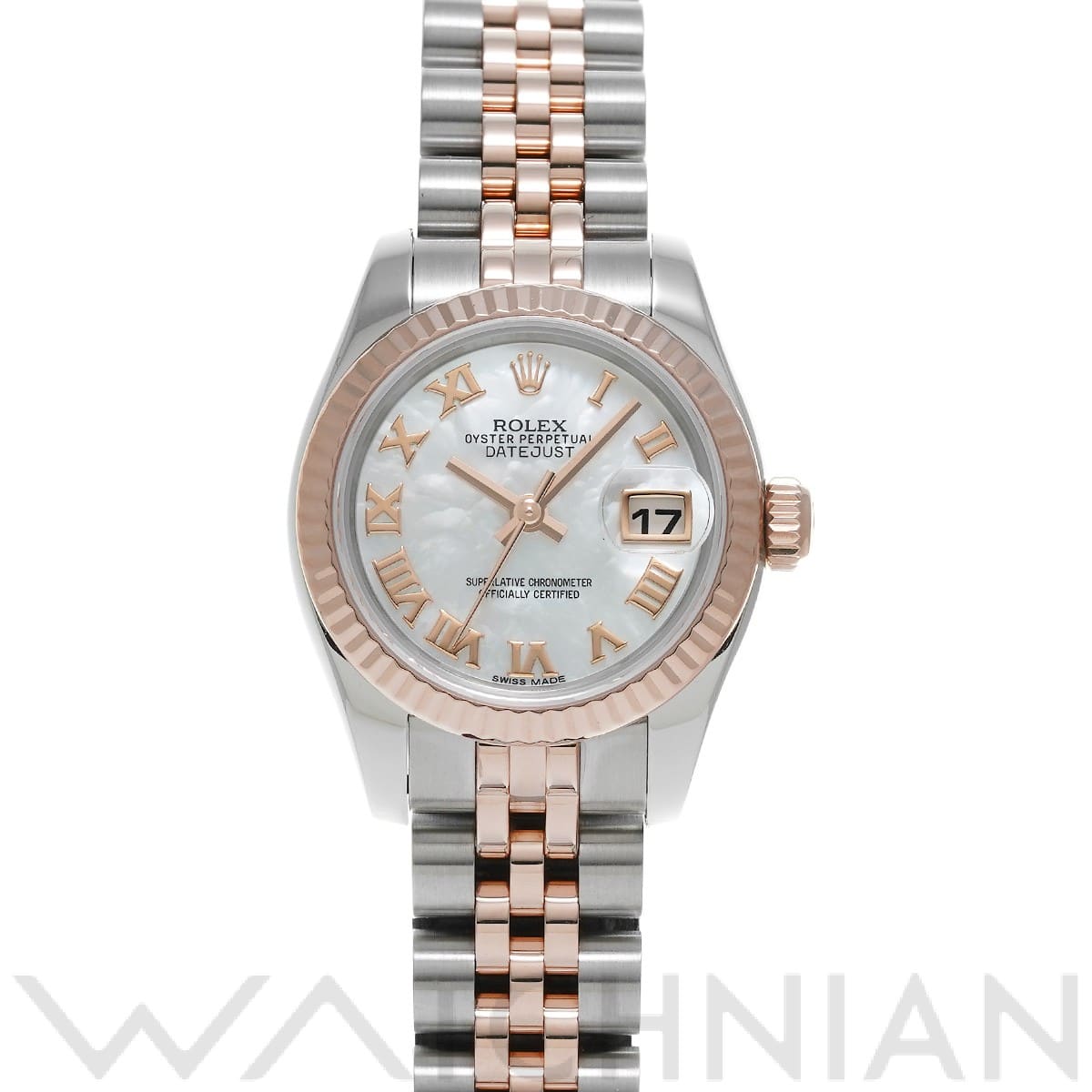 ロレックス レディ デイトジャスト 26 179171NR ホワイトシェル レディース 時計 【中古】【wristwatch】