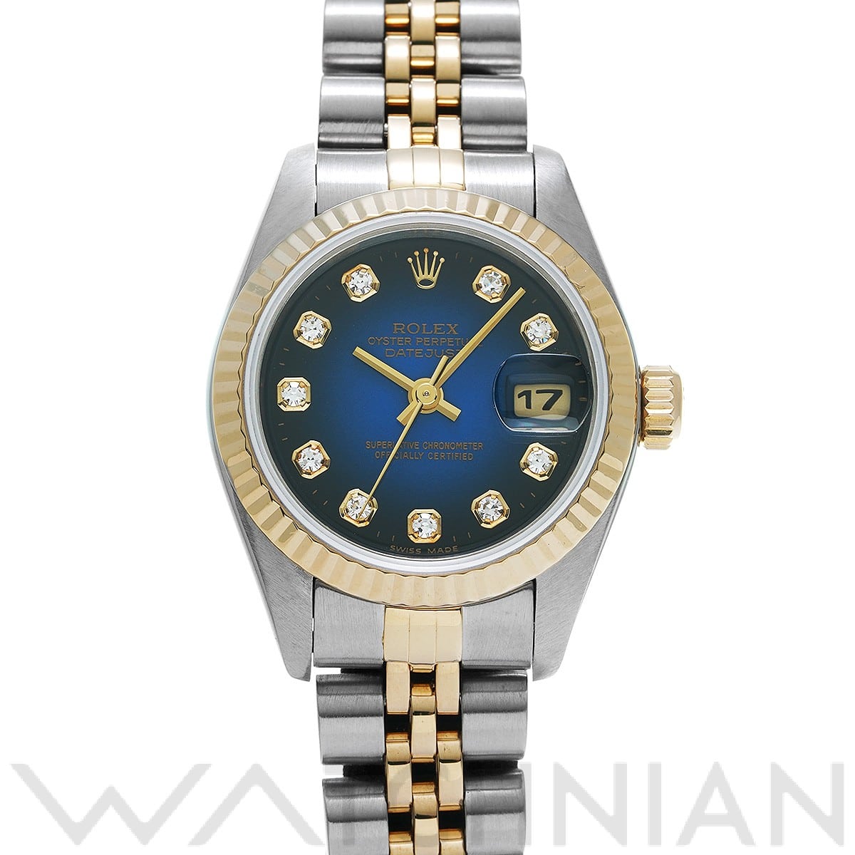 ロレックス / ROLEX デイトジャスト 69173G ブルー・グラデーション/ダイヤモンド レディース 時計 【中古】【wristwatch】