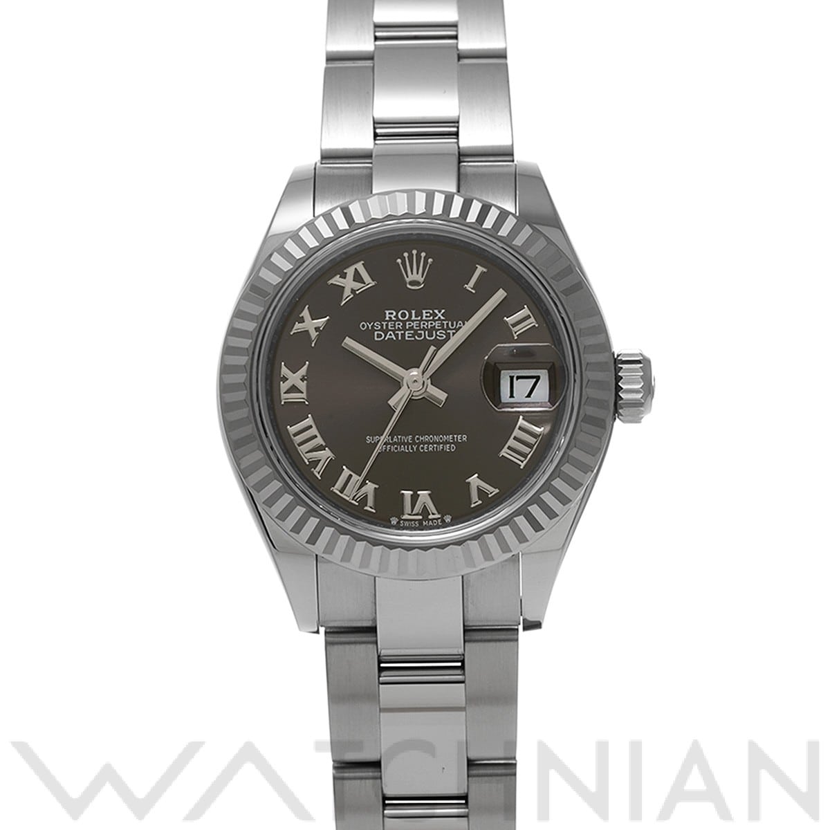 ロレックス レディ デイトジャスト 28 279174 ダークグレー レディース 時計 【中古】【wristwatch】