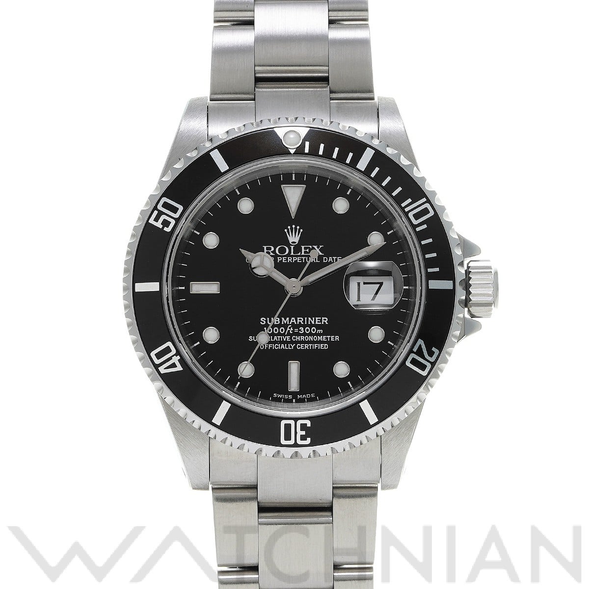 サブマリーナ デイト 16610 P番(2000年頃製造) ブラック ロレックス ROLEX メンズ 【中古】