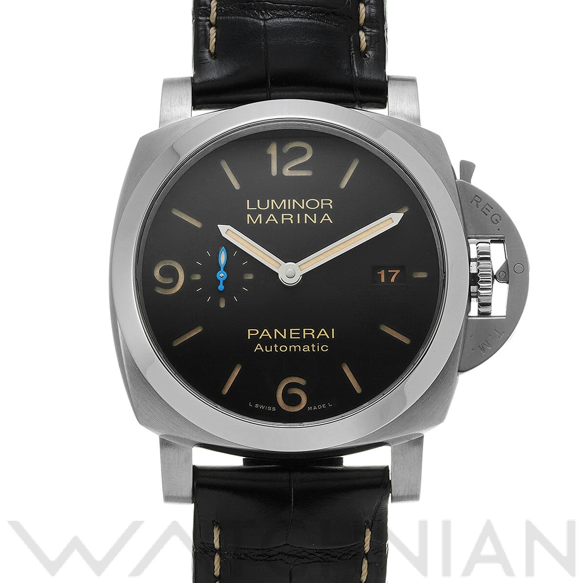 ルミノールマリーナ 1950 3デイズ アッチャイオ PAM01312 V番(2019年製造) ブラック パネライ PANERAI メンズ 【中古】